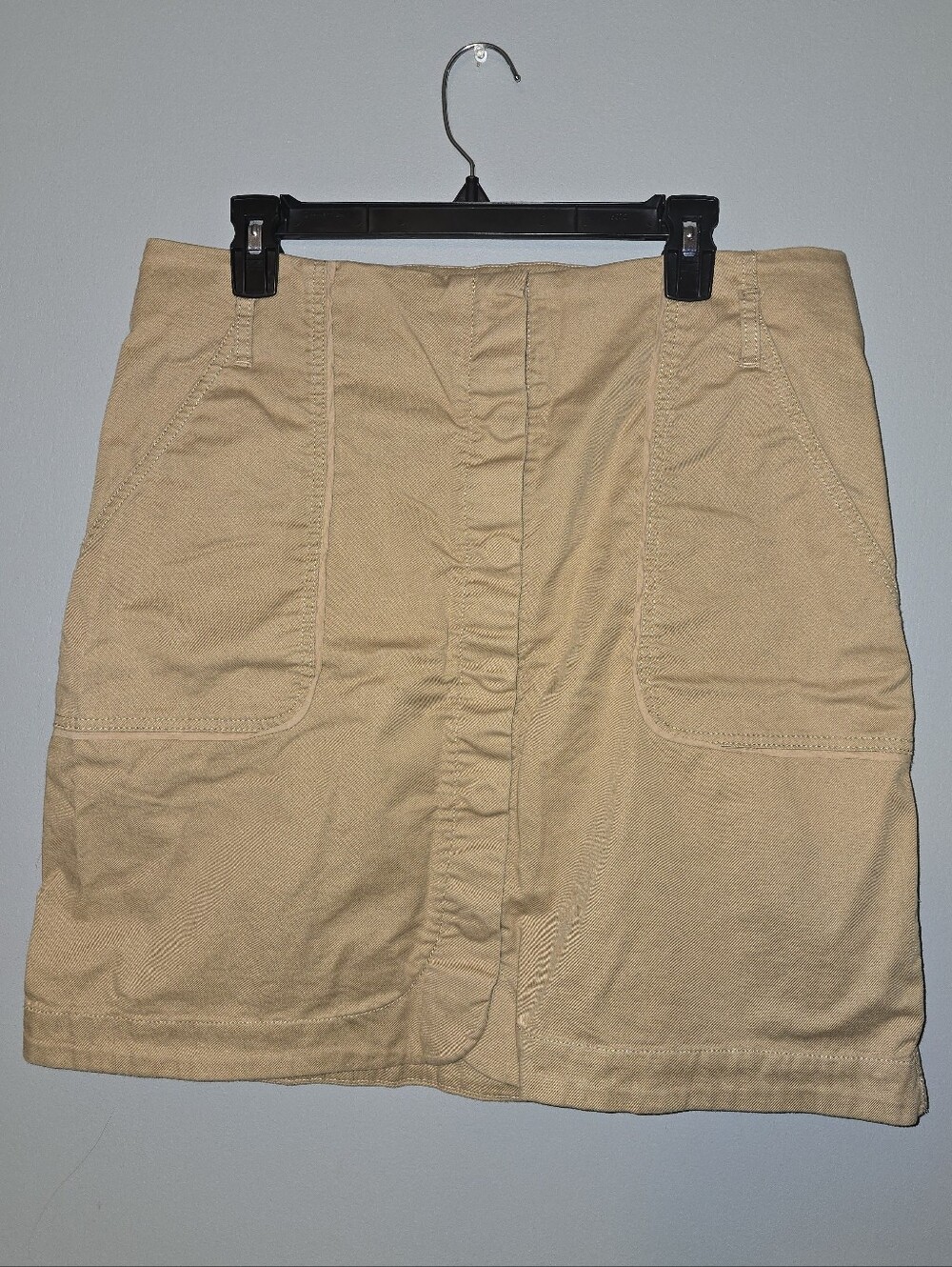 Loft Classic Tan Cotton A-Line Skirt